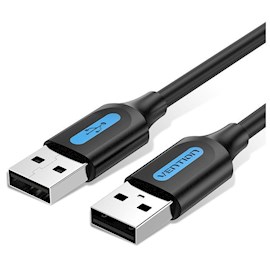 USB კაბელი VENTION COJBH USB 2.0 A Male to A Male Cable 2M Black